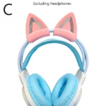 Headphones Accessories Cat Ear For Earphone Gaming Headsets Attachment Stereo Headset Decoration Lightweight Silicone Pendant - Image 7