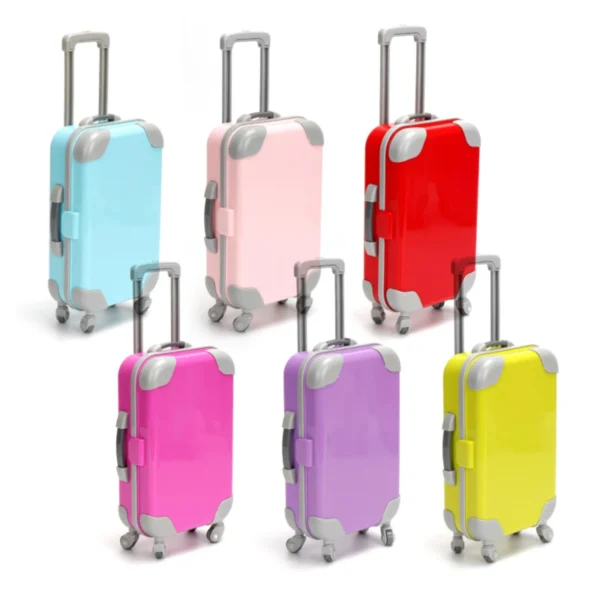 Toy Accessories Toys A Variety Of Color Matching Suitcases Suitable For American Dolls newborn Baby Dolls