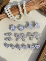 14 DIY detachable accessories: Bow, bear, heart, crown, love shoe buckle DIY decoration, multi-functional shoe clip accessories - Image 7