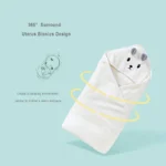 Toddler Bathrobe Infant Bath Towel Boy Girl Blankets Swaddle With Hood Cartoon Coral Fleece Towel Blanket Newborn Kids Bedding - Image 3