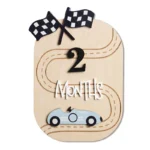 Baby Announcement Sign, Wooden Hello World Newborn Welcome Sign Name Plaque Personalized Birth Announcement Board - Image 5