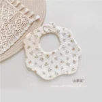Newborn Baby Bibs for Boy Girl Cute Animal Burp Cloths Cotton Muslin Soft Infants Breathable Feeding Bibs Feeding Accessories - Image 4