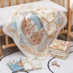 Newborn baby bath towel pure cotton gauze bath towel Class A soft children's blanket absorbent newborn baby blanket - Image 4