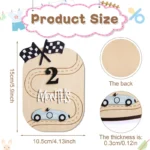 Baby Announcement Sign, Wooden Hello World Newborn Welcome Sign Name Plaque Personalized Birth Announcement Board - Image 4