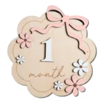 Baby Announcement Sign, Wooden Hello World Newborn Welcome Sign Name Plaque Personalized Birth Announcement Board - Image 6