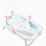 Baby Bath Net Mat Children  Newborn Adjustable Bathtub Pillow Seat Cushion Cross-shaped Anti-slip Bathtub Shower Cradle Bed Seat - Image 3