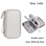 حقيبة Glintora المنظمة للكابلات والشواحن / Data Cable Storage Bag Waterproof - Image 13