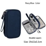 حقيبة Glintora المنظمة للكابلات والشواحن / Data Cable Storage Bag Waterproof - Image 10