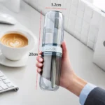 حافظة Glintora للسفر (فرشاة ومعجون الأسنان) / Portable Toothpaste Toothbrush Protect Holder Case - Image 18