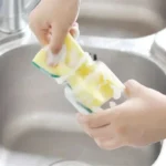 إسفنجة Glintora لإزالة الصدأ والدهون / Highly absorbent double-sided sponge - Image 2