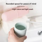 حافظة Glintora للسفر (فرشاة ومعجون الأسنان) / Portable Toothpaste Toothbrush Protect Holder Case - Image 5