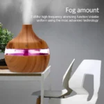 موزع عطور Glintora الخشبي (بالموجات فوق الصوتية) / Humidifier Electric Aroma Air Diffuser - Image 2