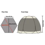 خيمة جلينتورا العائلية المحمولة (حماية من البعوض) - Image 6