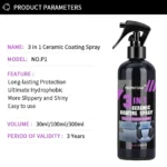 بخاخ Glintora نانو سيراميك 3 في 1 (حماية ولمعان) / Car Ceramic Nano Coating Liquid Coatin Nano - Image 6