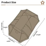 خيمة جلينتورا الشتوية الاحترافية (ضد الحريق والمطر) - Image 6