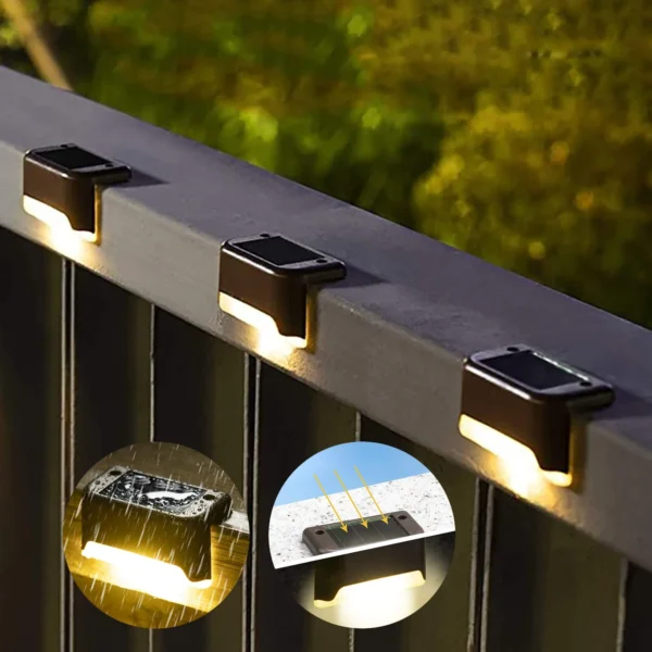 مصابيح Glintora الشمسية للدرج والممرات / Solar LED Lights Outdoor Garden