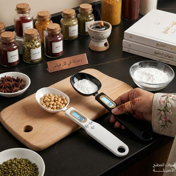 ملعقة Glintora الرقمية للوزن (دقة احترافية) / Mini Spoon Scale Digital Kitchen Scale